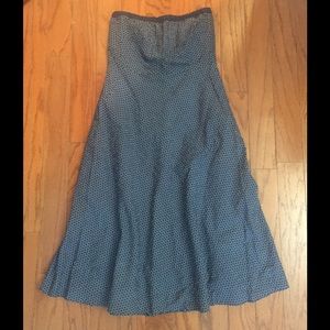 Strapless JCrew summer dress.